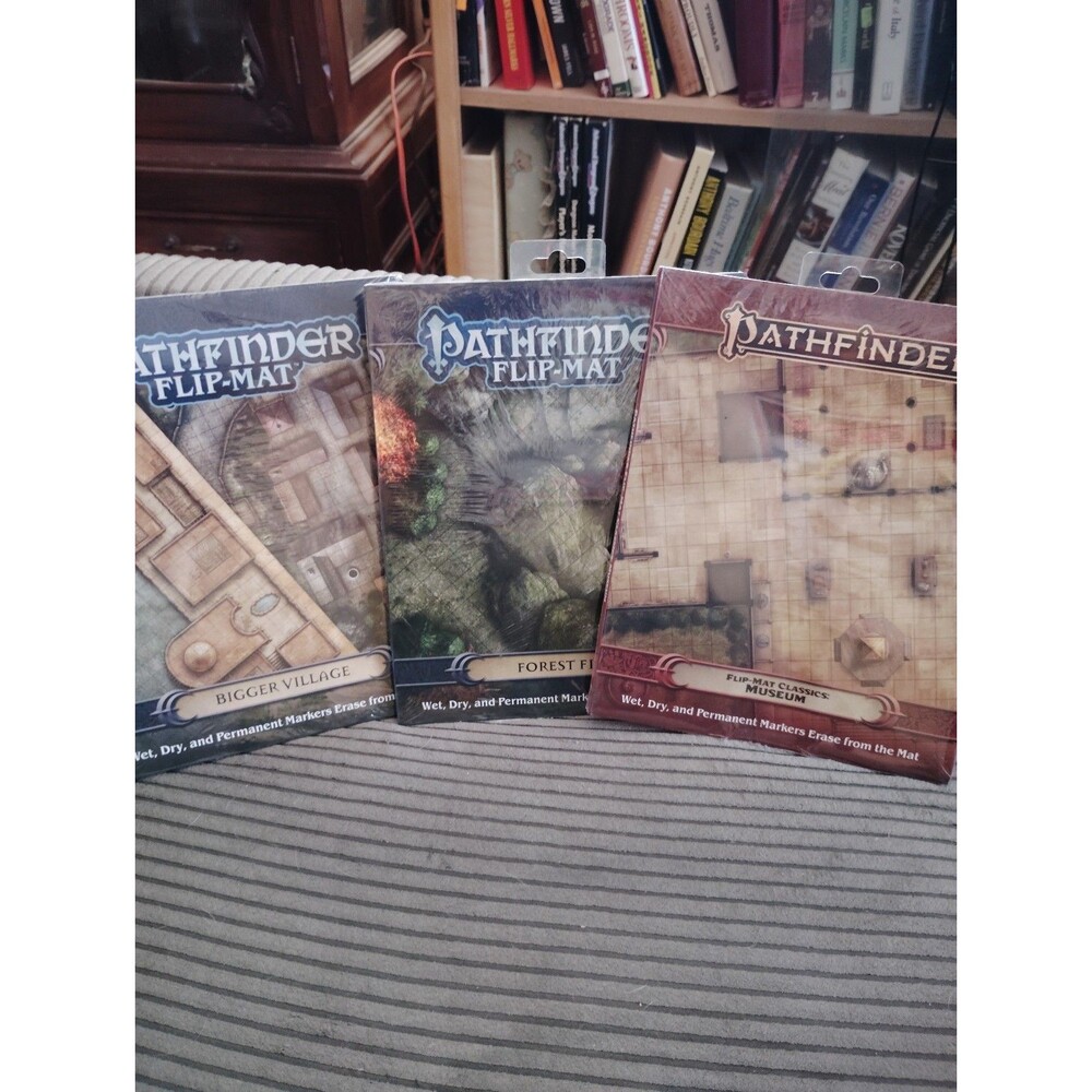 Pathfinder Flip-Mat Bigger Village Forest Museum 3 sealed flip mats